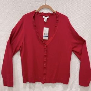 Red Kenneth Cole Reaction Cardigan